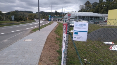 Rekonstrukce chodníků podél silnice I/14 v České Třebové